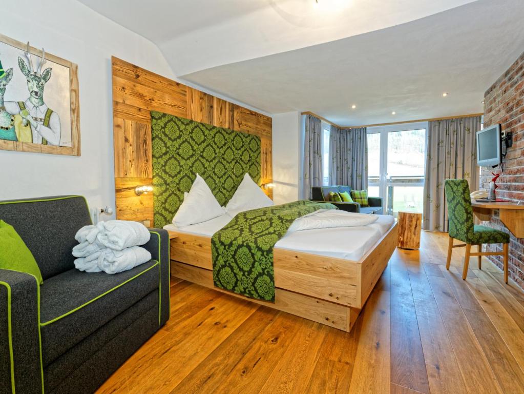 Postel nebo postele na pokoji v ubytování Hotel Schwarzenberg