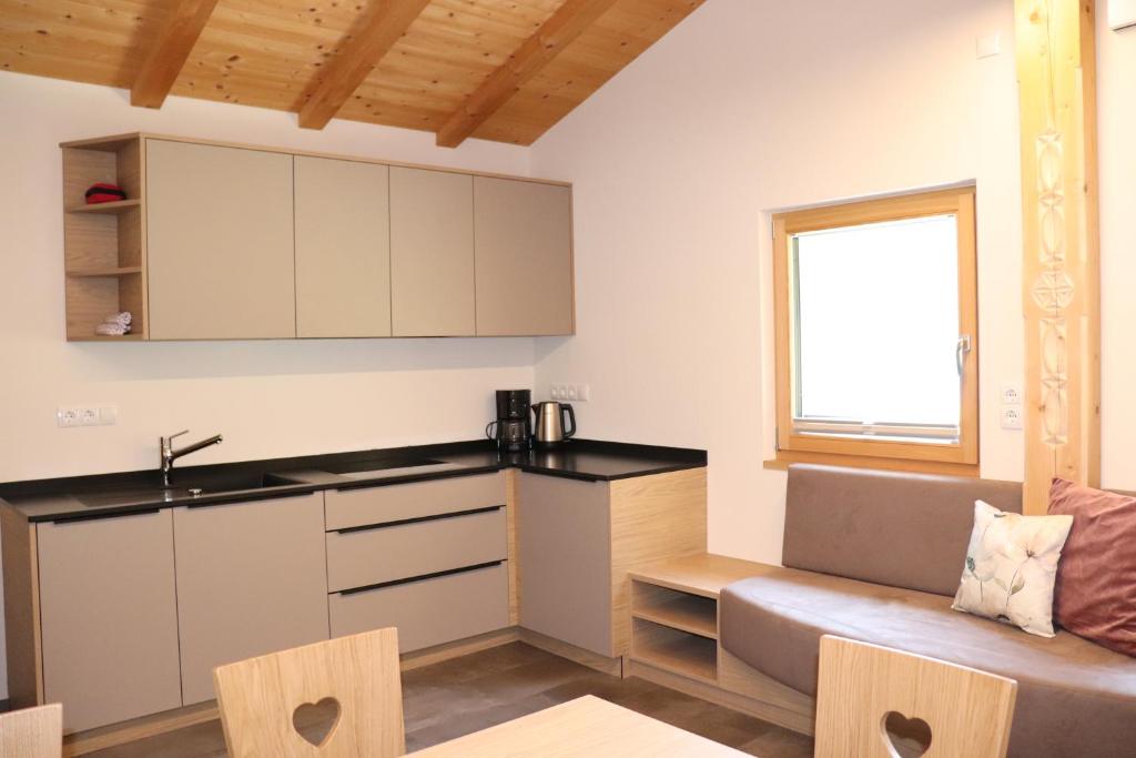A kitchen or kitchenette at Schneiderhof