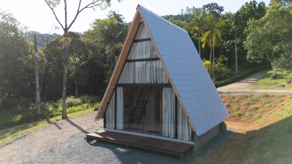 Zahrada ubytování Morro dos Chalés