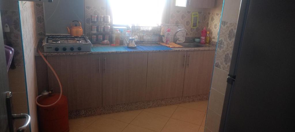 Kuchyň nebo kuchyňský kout v ubytování المغرب