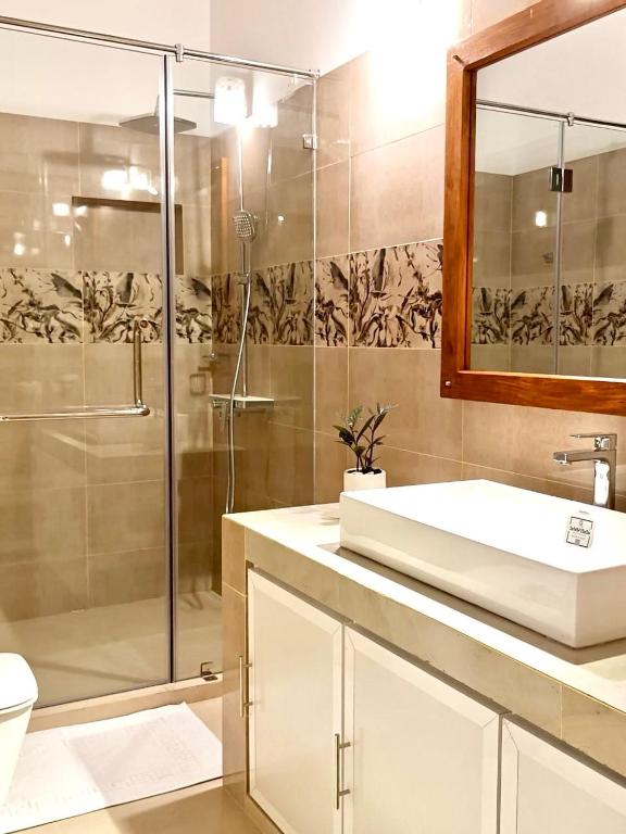 Koupelna v ubytování Neem Aura Home Stay