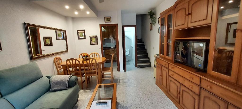 Zona de estar de Bungalow Catral 20 en Santa Pola