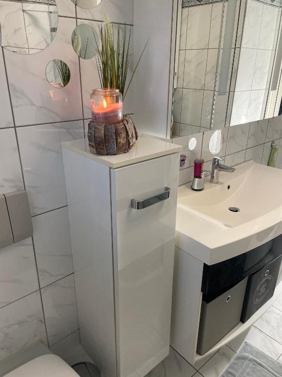 Koupelna v ubytování Apartment Salvete