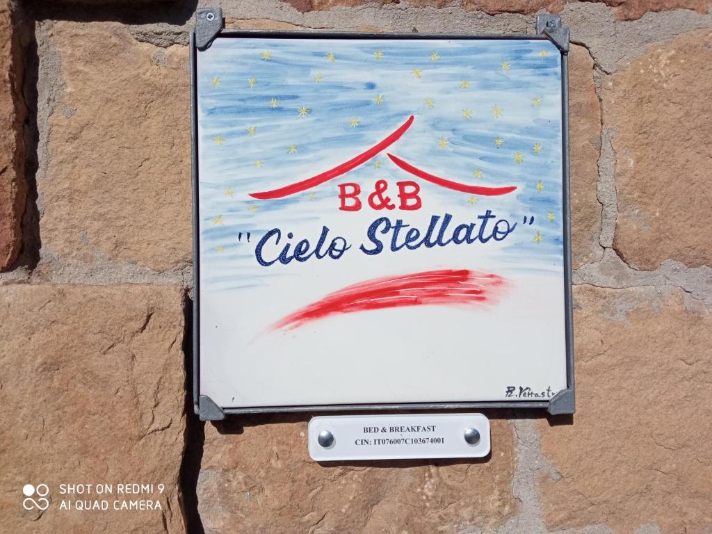 Certifikát, hodnocení, plakát nebo jiný dokument vystavený v ubytování Cielo Stellato