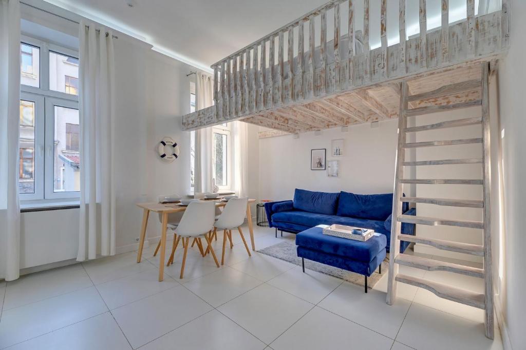 Χώρος καθιστικού στο Grand Molo by Grand Apartments