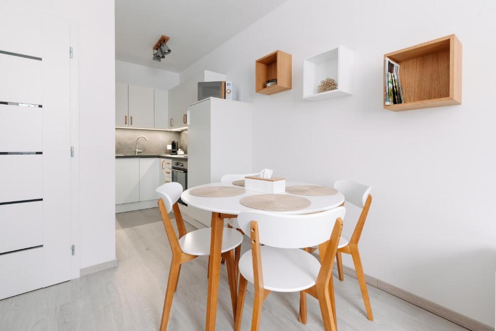Kuchyň nebo kuchyňský kout v ubytování Apartmán 12 - Rezidence K Lanovce
