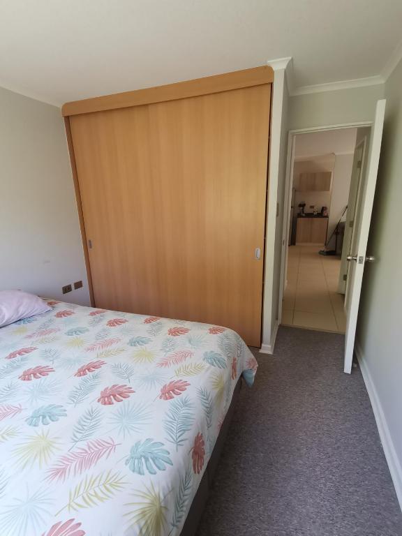 Postel nebo postele na pokoji v ubytování Departamento