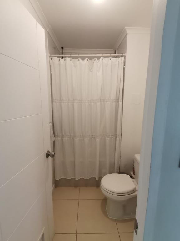 Koupelna v ubytování Departamento