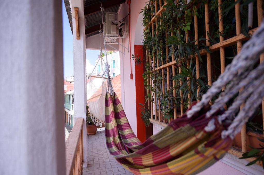 Balkón nebo terasa v ubytování Macarena Hostel