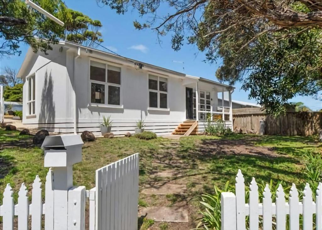 Bygningen som feriehuset ligger i