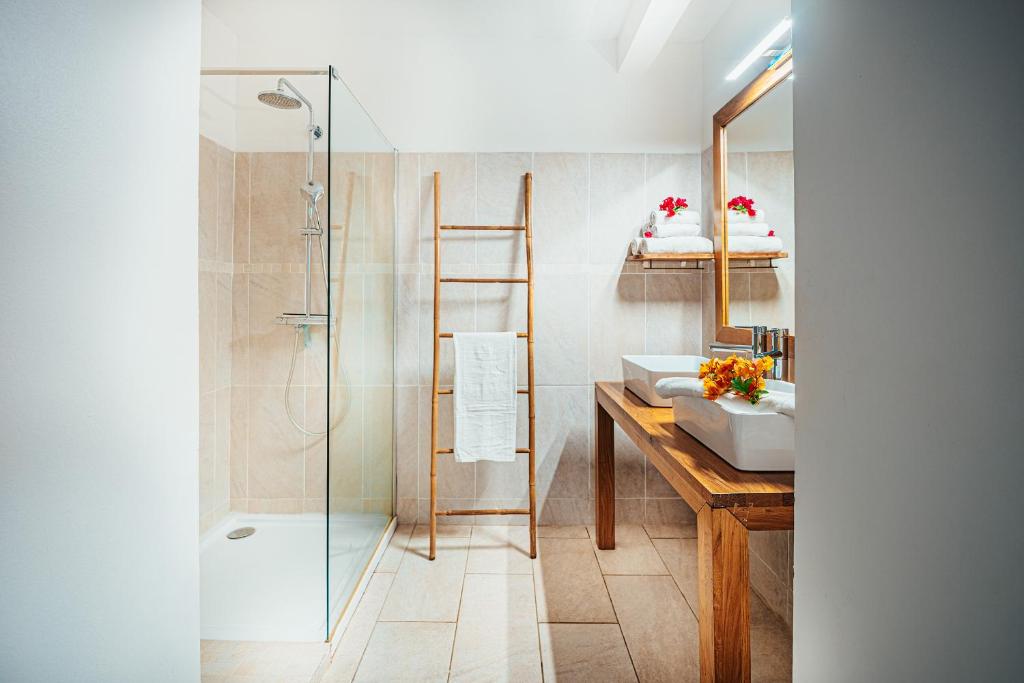 Koupelna v ubytování Appartement T3 -Villa Les Bougainvilliers