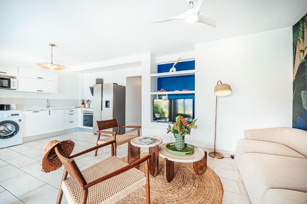 Posezení v ubytování Appartement T3 -Villa Les Bougainvilliers