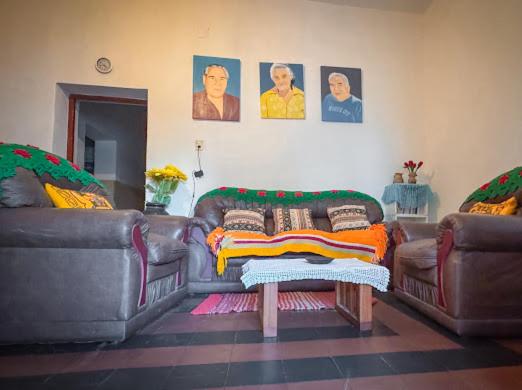 Posezení v ubytování Hospedaje Wasi