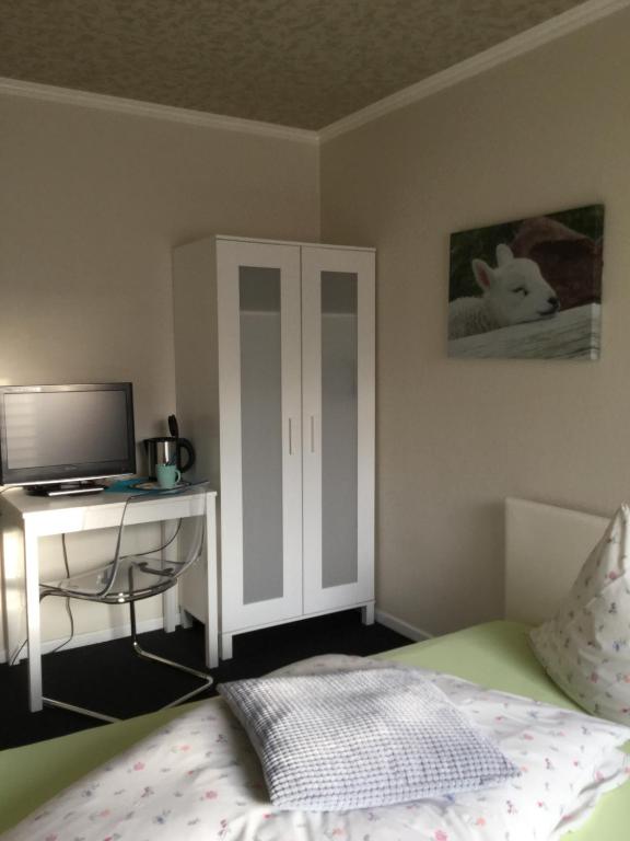 Postel nebo postele na pokoji v ubytování Landhaus Thome
