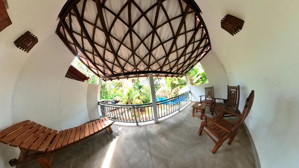 Area soggiorno di Abraham Beach House