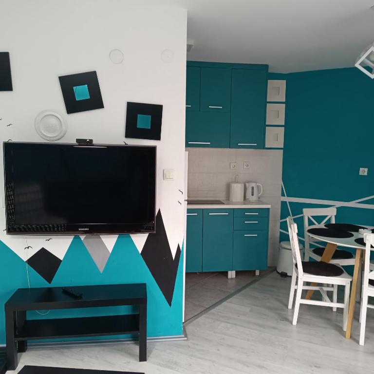 Kuchyň nebo kuchyňský kout v ubytování Studio Triangle Divcibare