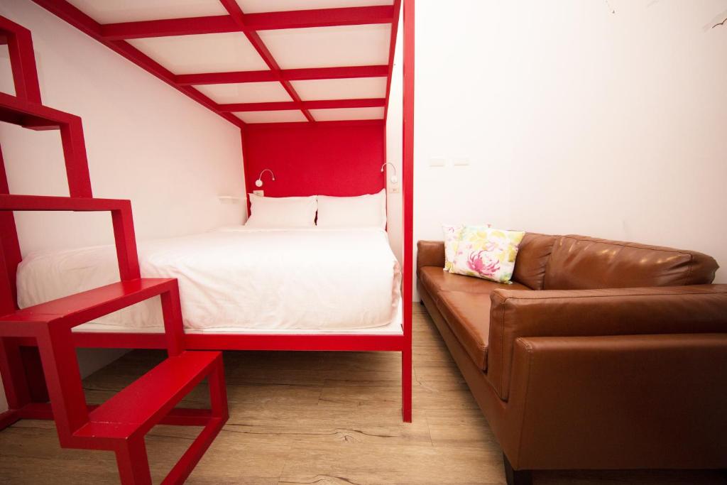 Posezení v ubytování SleepBox Hostel