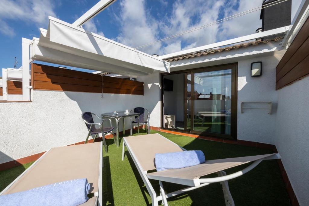 Balkón nebo terasa v ubytování Aparthotel Miami Park