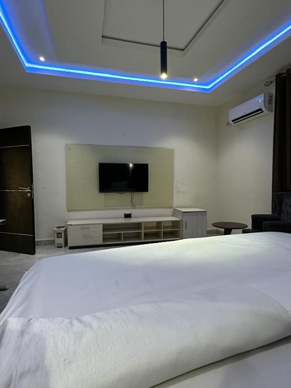 TV a/nebo společenská místnost v ubytování Lavera Hotel