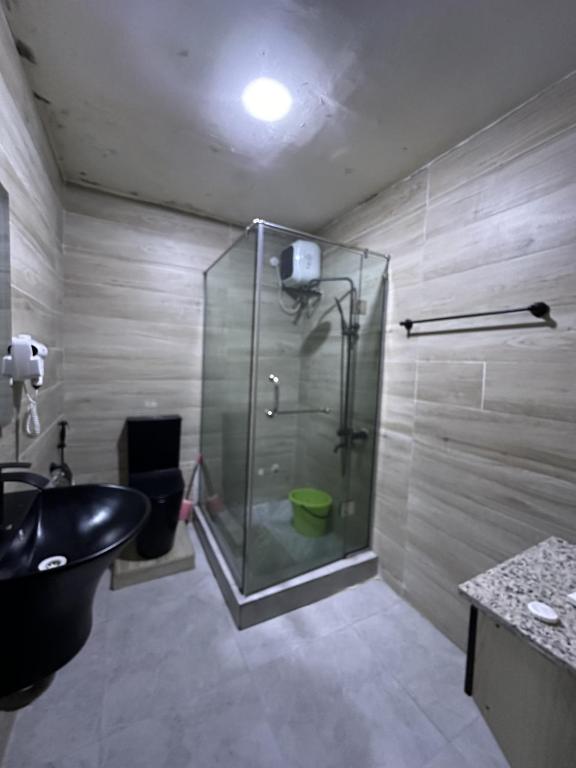 Koupelna v ubytování Lavera Hotel