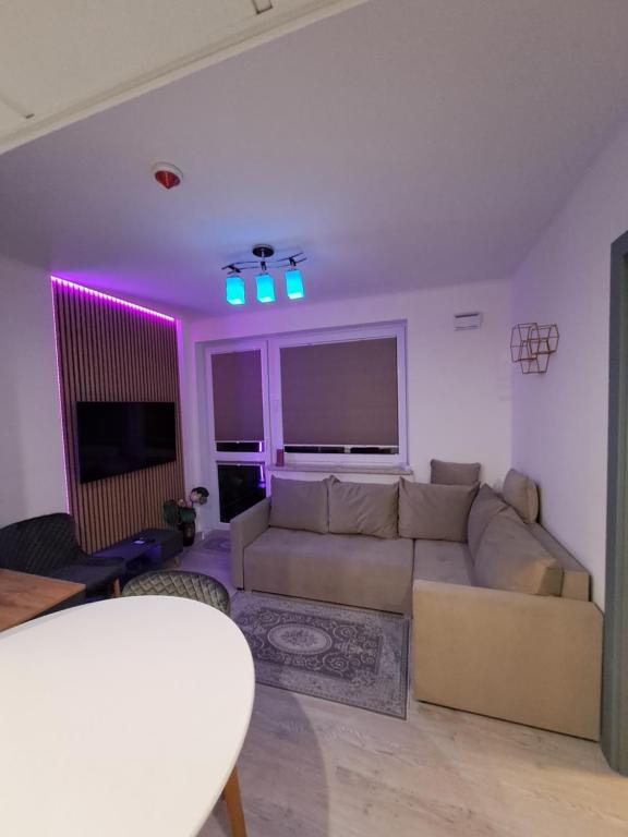 Posezení v ubytování Warsaw Smart Apartment with Parking