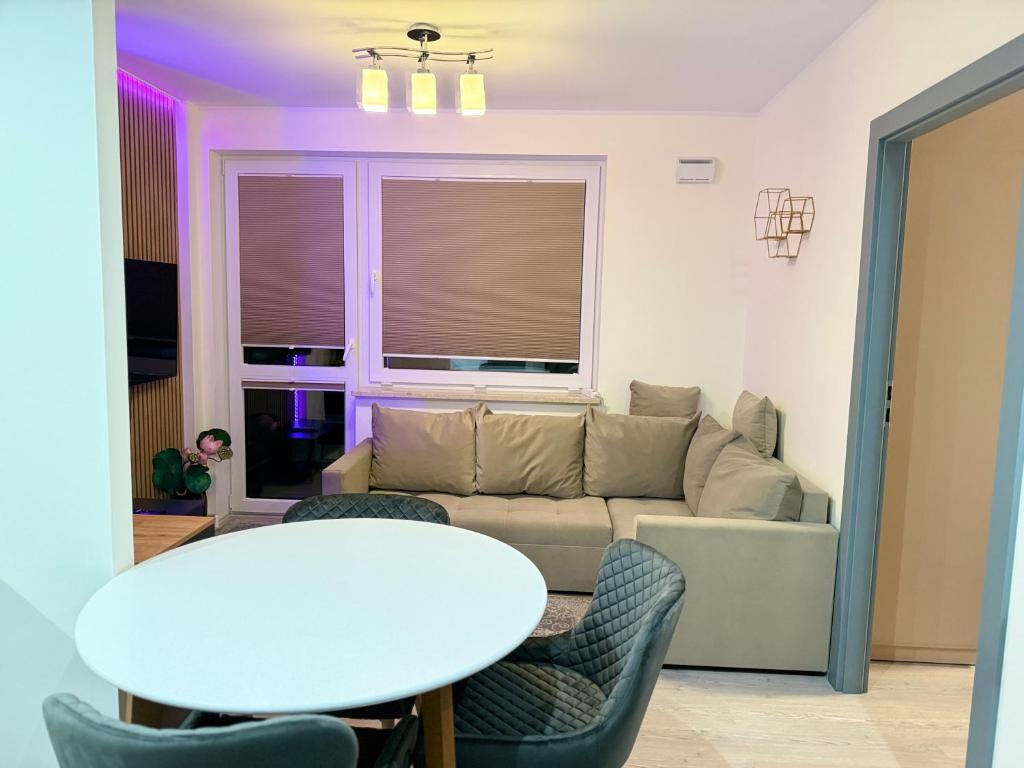 Posezení v ubytování Warsaw Smart Apartment with Parking