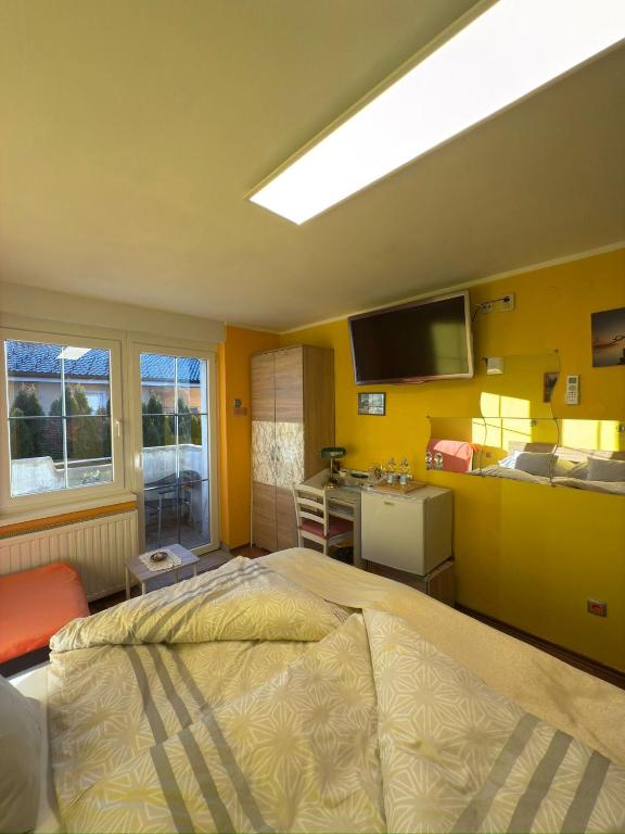 Kuchyň nebo kuchyňský kout v ubytování Sobe-Apartma