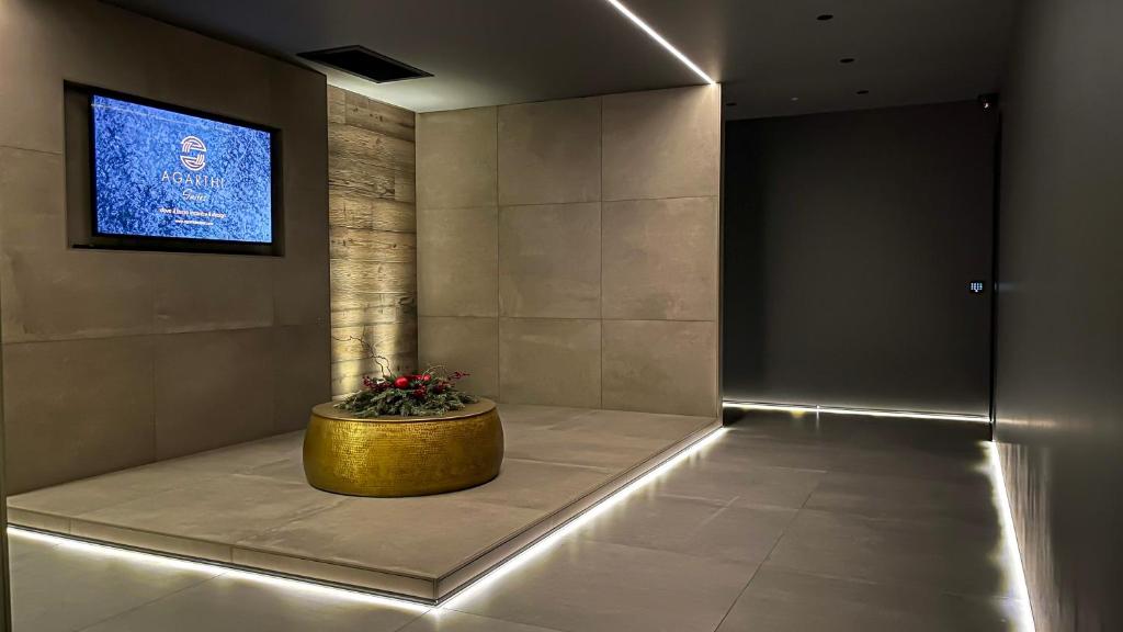 TV a/nebo společenská místnost v ubytování Agarthi Suites - Valtellina