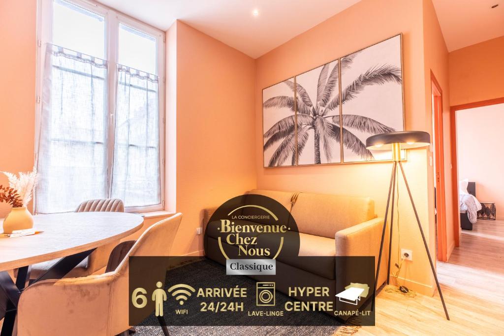 Posedenie v ubytovaní Cosy F3 Lamartine 102 Coeur-Centre