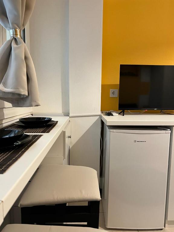 Kuchyň nebo kuchyňský kout v ubytování Sunset Studio