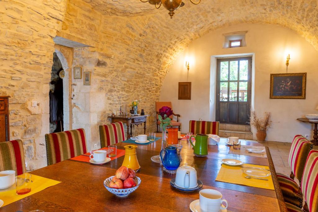 Posezení v ubytování Maison d'Hôtes Mas de la Chadenede
