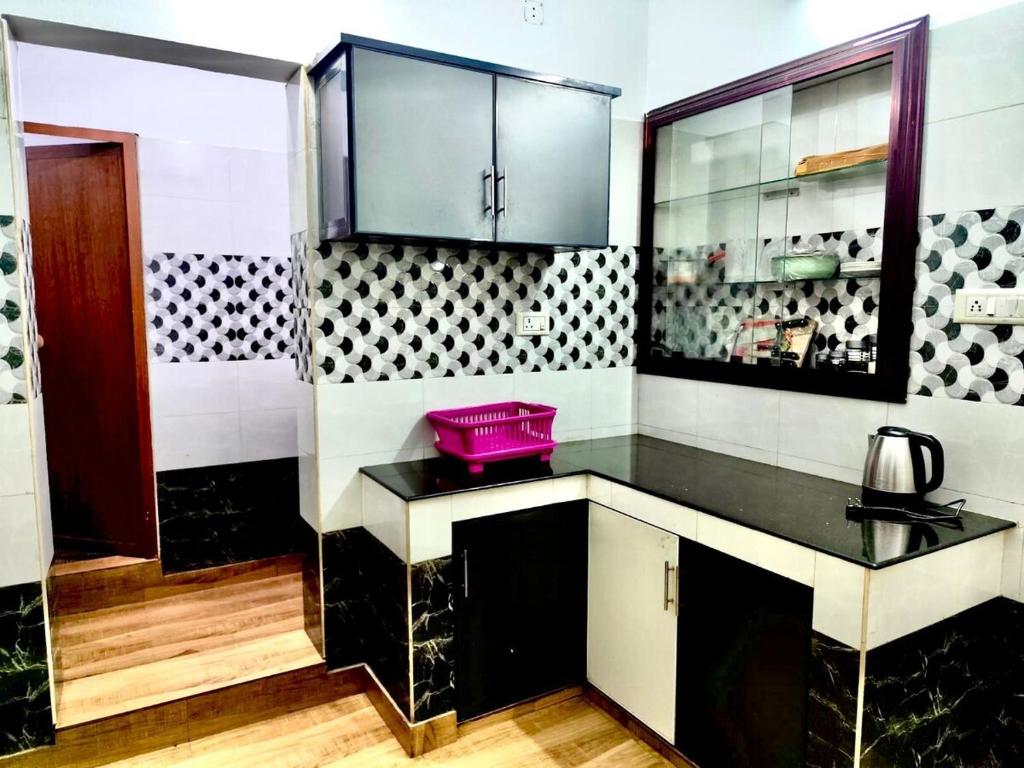 Kuchyň nebo kuchyňský kout v ubytování KP Home
