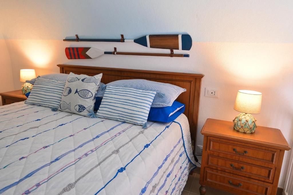 Letto o letti in una camera di Beach House Ischia
