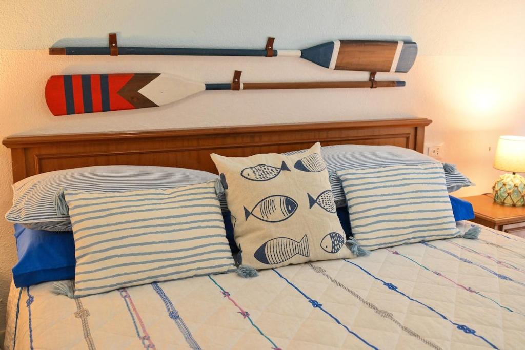 Letto o letti in una camera di Beach House Ischia