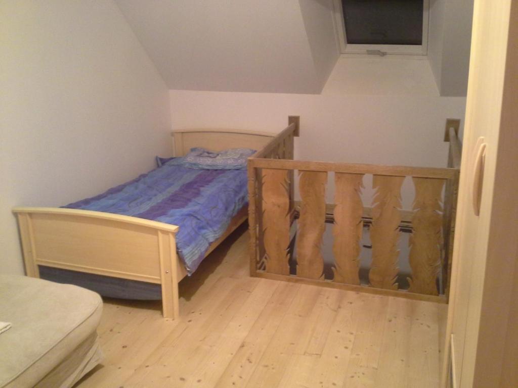Postel nebo postele na pokoji v ubytování Gîte saint Germain