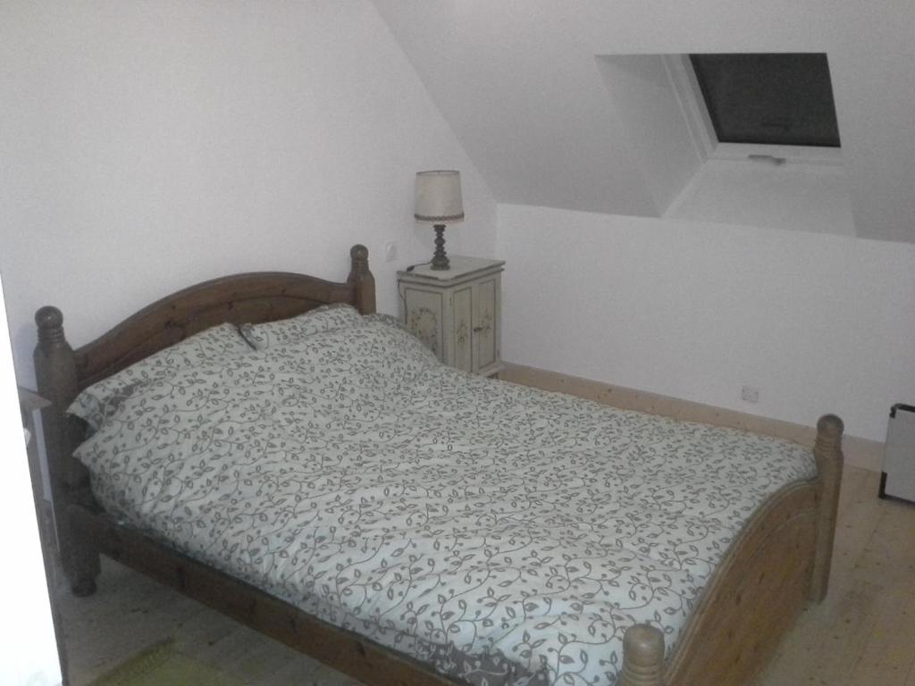 Postel nebo postele na pokoji v ubytování Gîte saint Germain