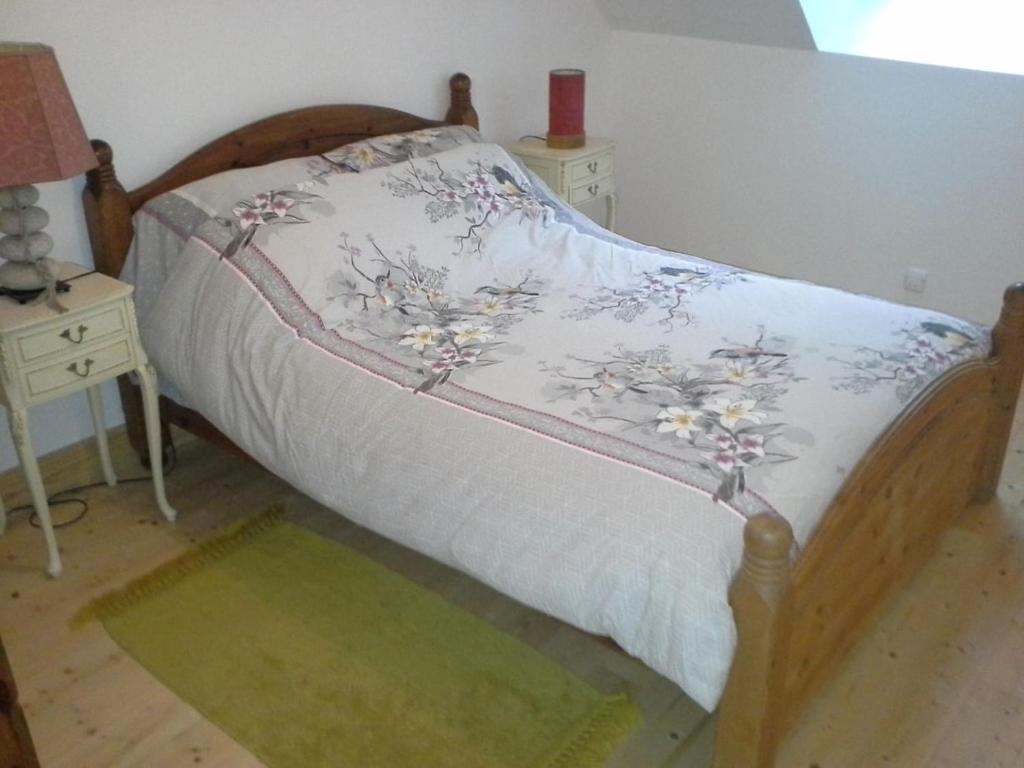 Postel nebo postele na pokoji v ubytování Gîte saint Germain
