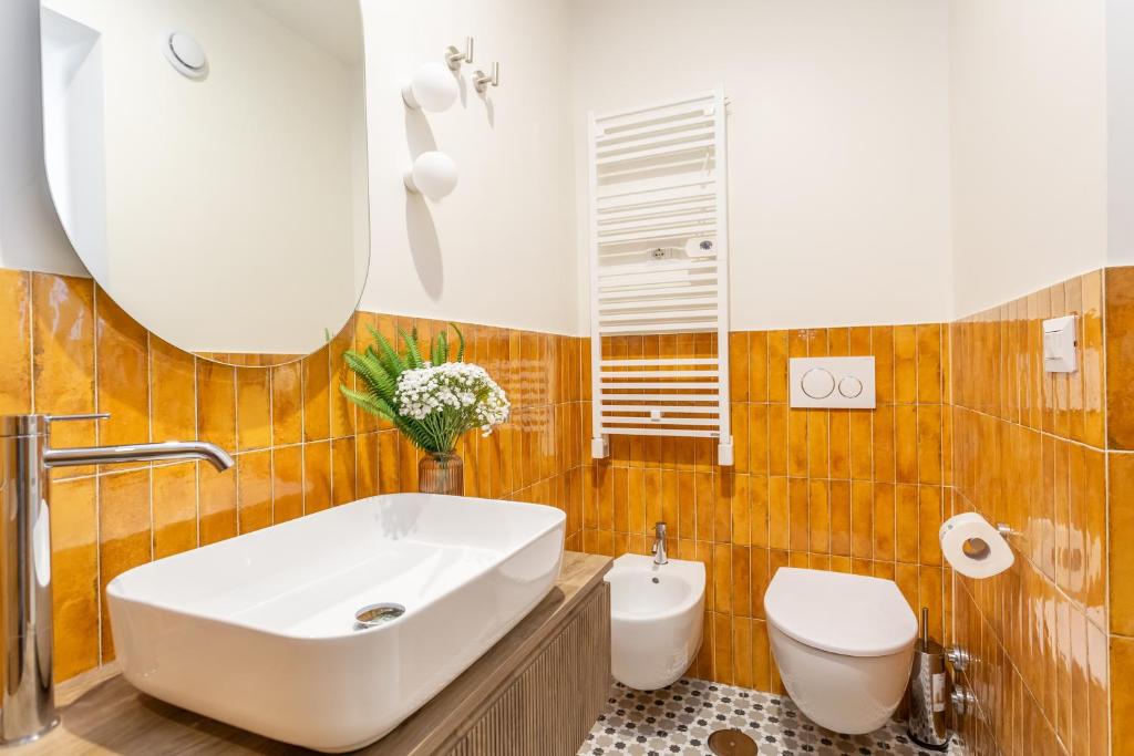 Koupelna v ubytování Daplace - La Mongolfiera Rooms in Navona