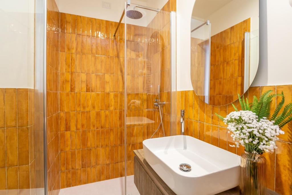 Koupelna v ubytování Daplace - La Mongolfiera Rooms in Navona