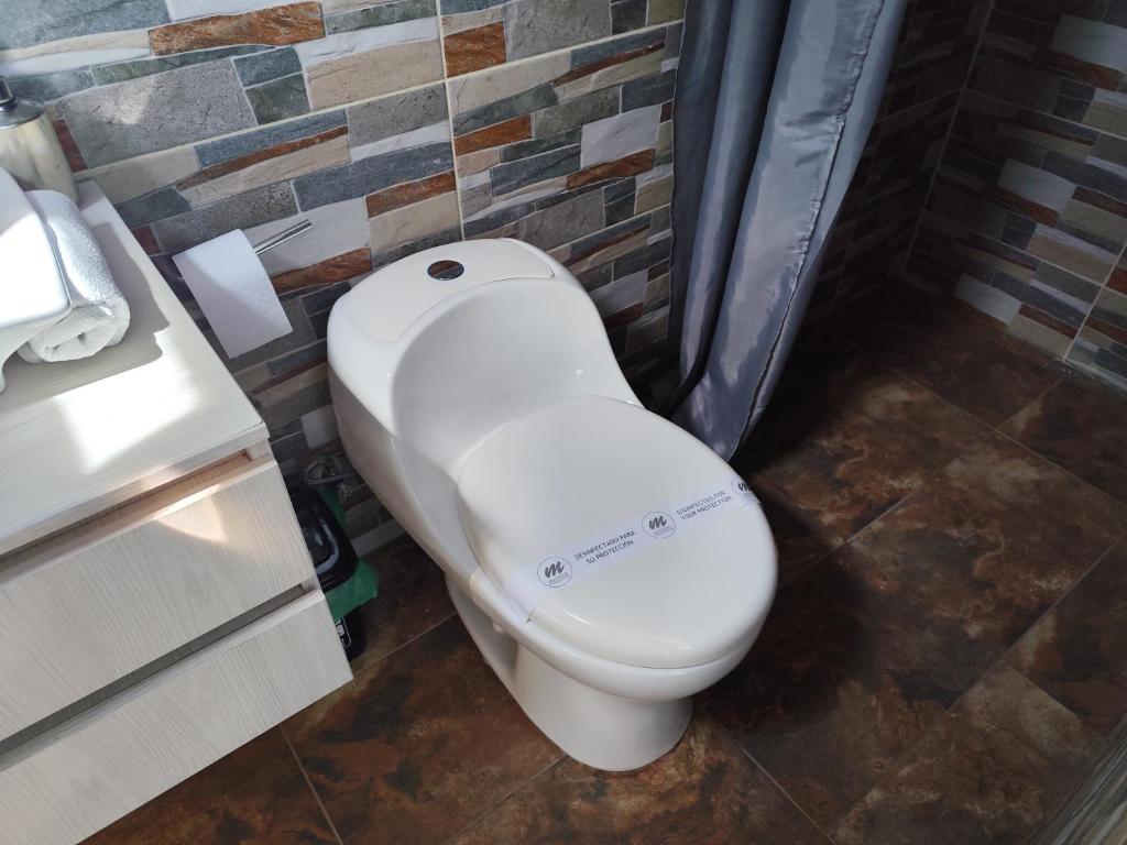 Koupelna v ubytování Ecohotel Montenegro