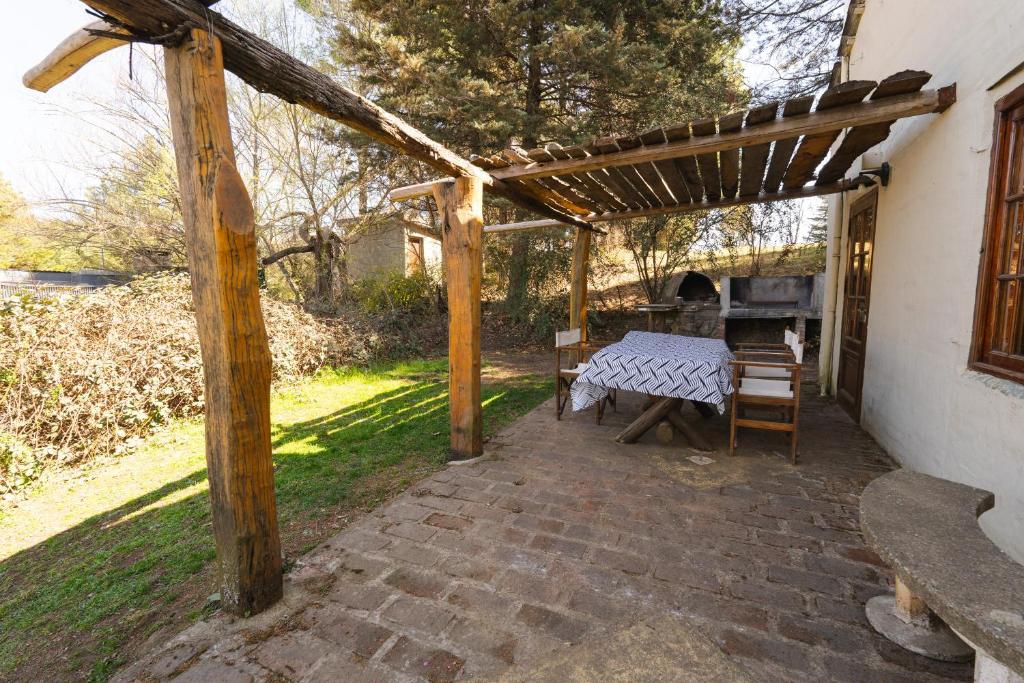 Patio nebo venkovní prostory v ubytování Cabañas La Oma Intiyaco