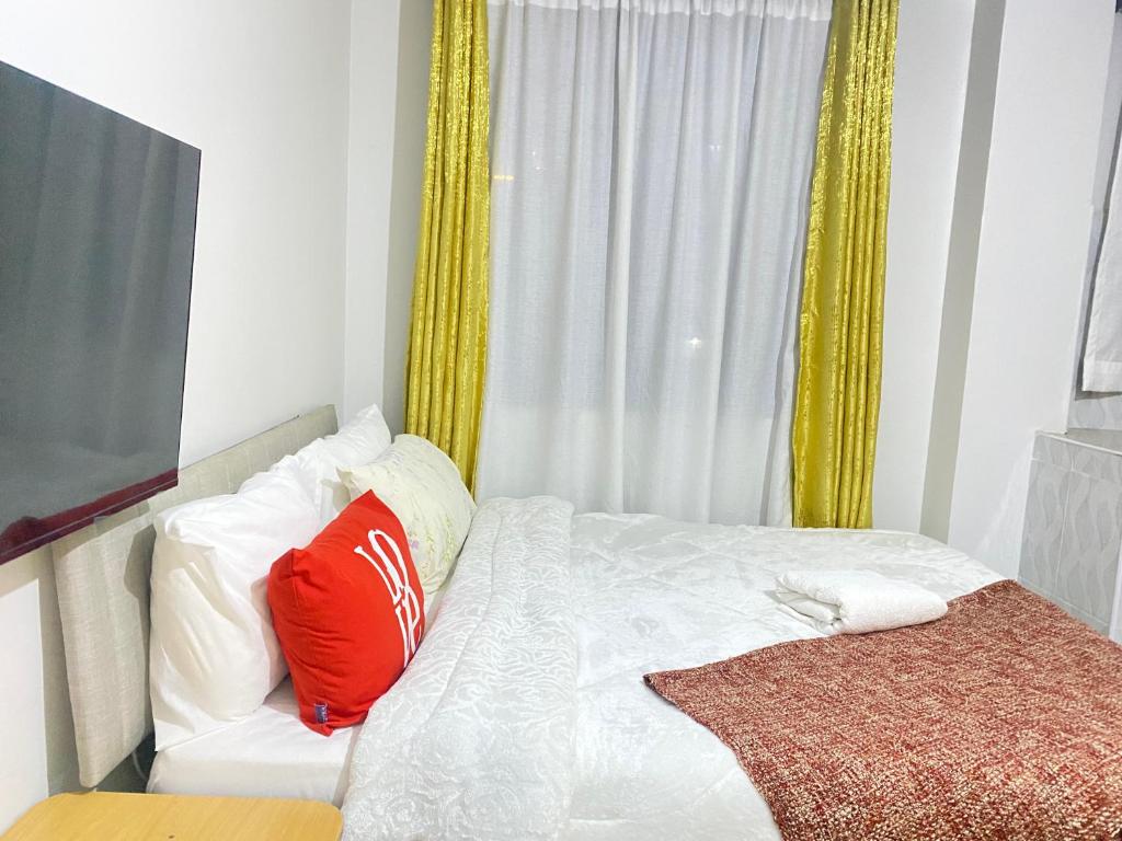 Postel nebo postele na pokoji v ubytování Lucky House
