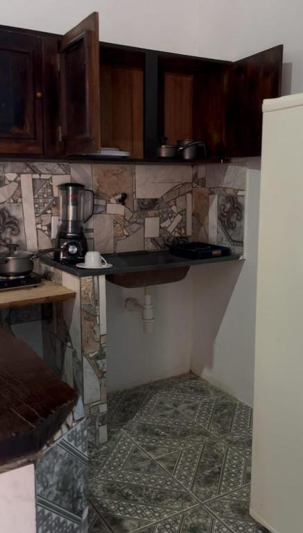 Kuchyň nebo kuchyňský kout v ubytování Cacau Biruta
