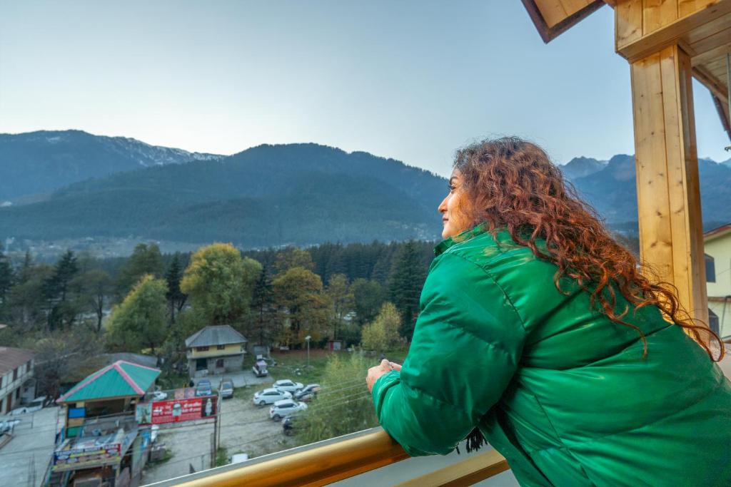 Nespecifikovaný výhled na hory nebo výhled na hory při pohledu z hotelu