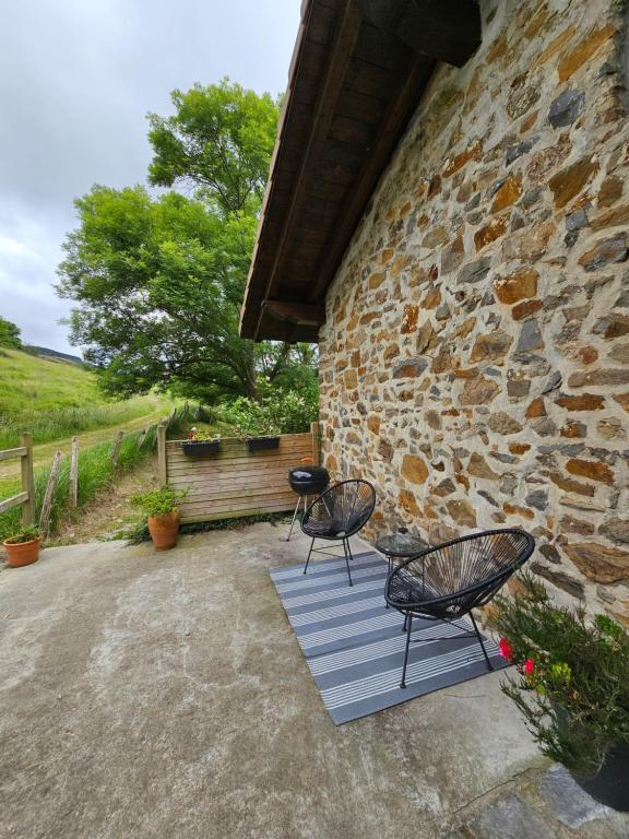 Zahrada ubytování ARBELA Apartamentuak