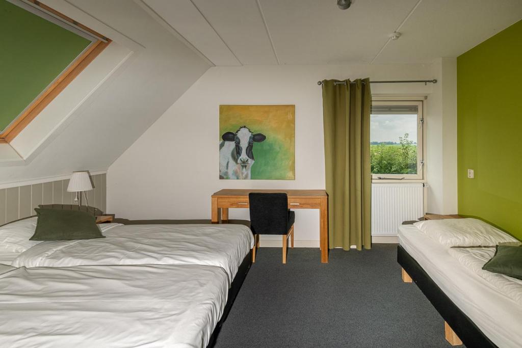 Postel nebo postele na pokoji v ubytování Hoeve Montigny B&B
