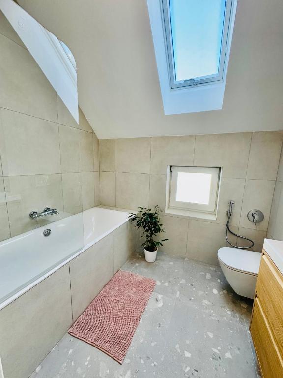 Koupelna v ubytování Apartmány Motýlí louka