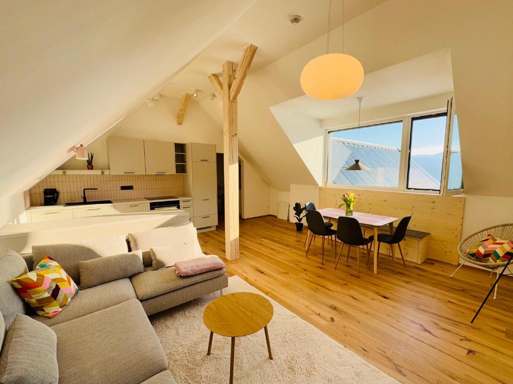 Kuchyň nebo kuchyňský kout v ubytování Apartmány Motýlí louka