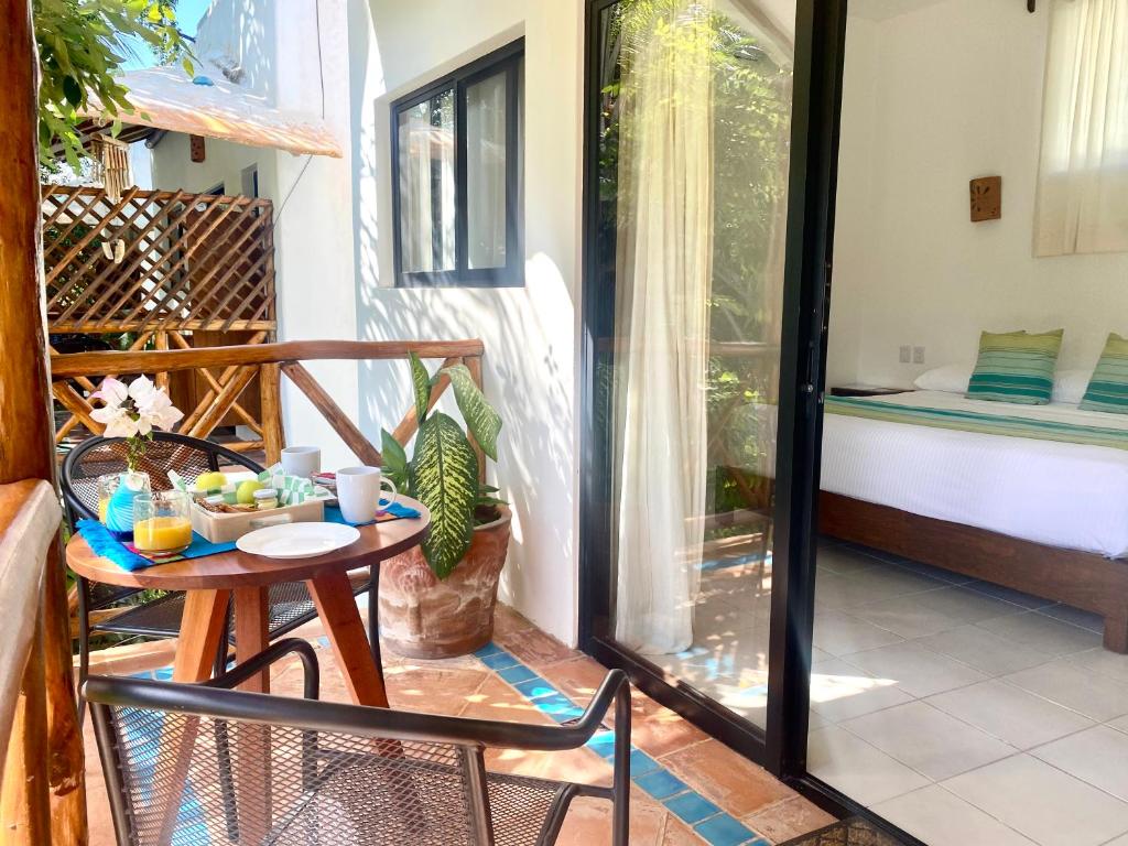 Balkón nebo terasa v ubytování Maison Bacalar