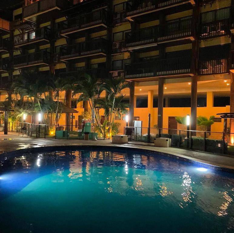Barra Bali Ap 06 - Paraíso à Beira Marの敷地内または近くにあるプール